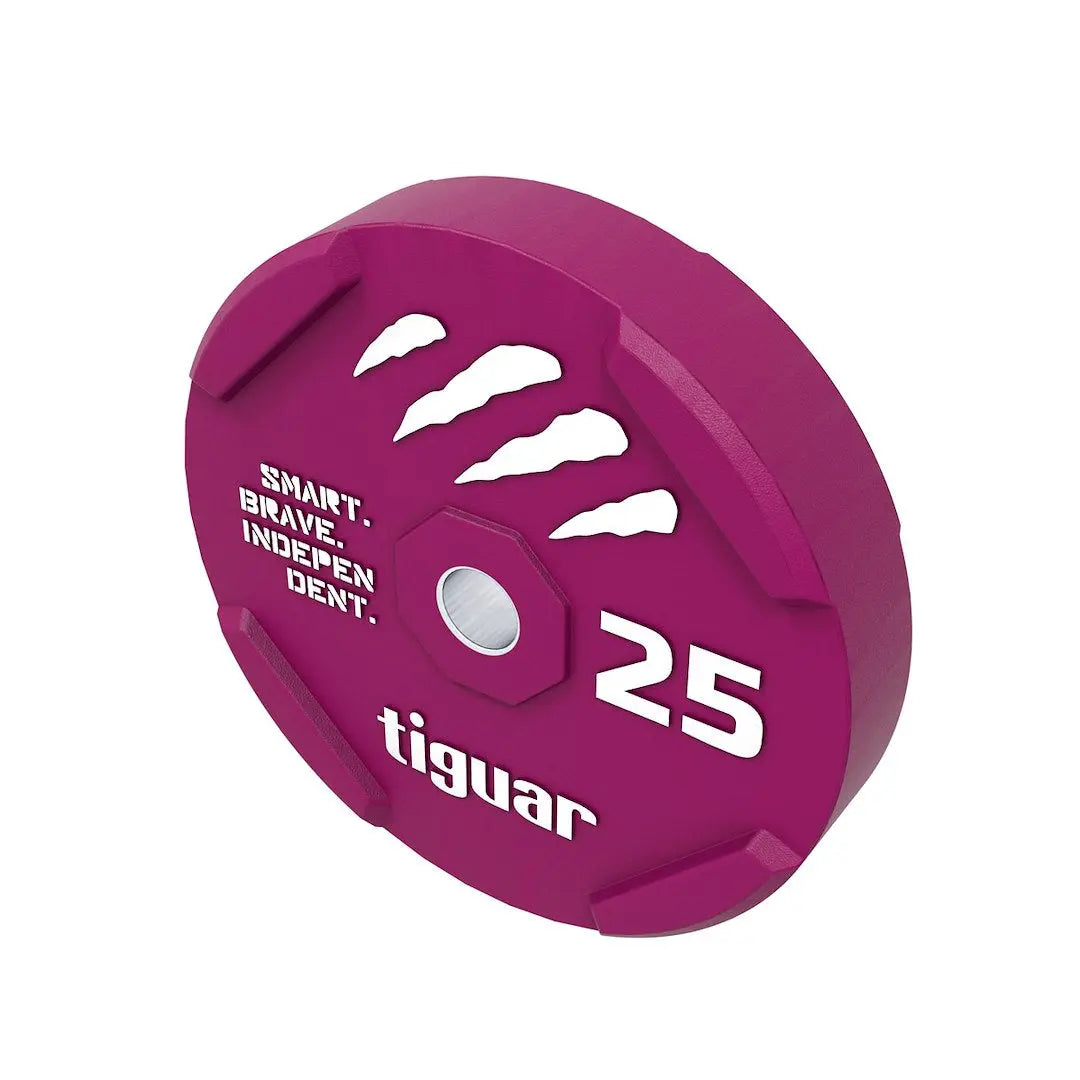 tiguar color rubber bumper plate 25 kg