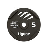 tiguar color rubber bumper plate 5 kg