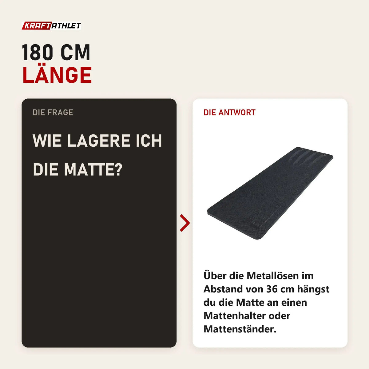 Frage und Antwort zu tiguar Deluxe Matte: Wie lagere ich die Matte?