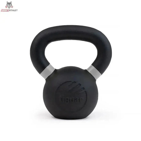 tiguar Kettlebell RAW 32 kg V2, Variante 10 kg, Frontansicht mit farbiger Markierung am Griff