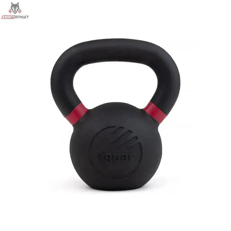 tiguar Kettlebell RAW 32 kg V2, Variante 12 kg, Frontansicht mit farbiger Markierung am Griff