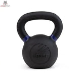 tiguar Kettlebell RAW 32 kg V2, Variante 16 kg, Frontansicht mit farbiger Markierung am Griff