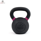 tiguar Kettlebell RAW 32 kg V2, Variante 24 kg, Frontansicht mit farbiger Markierung am Griff