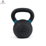tiguar Kettlebell RAW 32 kg V2, Variante 28 kg, Frontansicht mit farbiger Markierung am Griff