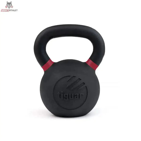 tiguar Kettlebell RAW 32 kg V2, Variante 40 kg, Frontansicht mit farbiger Markierung am Griff