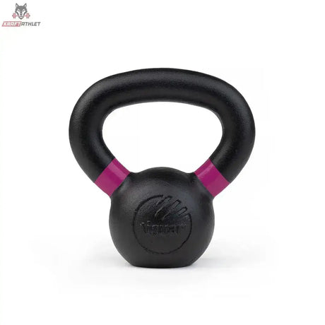 tiguar Kettlebell RAW 32 kg V2, Variante 4 kg, Frontansicht mit farbiger Markierung am Griff