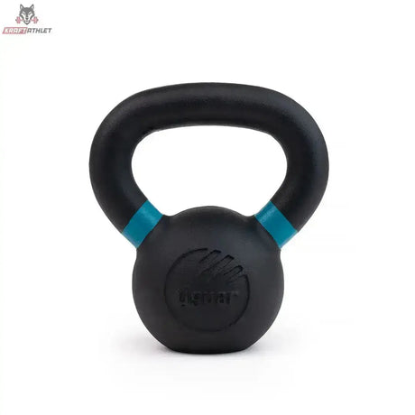 tiguar Kettlebell RAW 32 kg V2, Variante 6 kg, Frontansicht mit farbiger Markierung am Griff