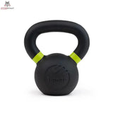 tiguar Kettlebell RAW 32 kg V2, Variante 8 kg, Frontansicht mit farbiger Markierung am Griff