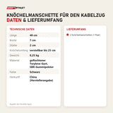 Technische Daten und Lieferumfang von tiguar Knöchelmanschette für den Kabelzug als Tabelle