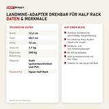 Technische Daten und Merkmale von tiguar Landmine-Adapter drehbar für Half Rack als Tabelle