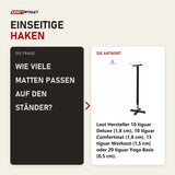 Frage und Antwort zu tiguar Mattenständer einseitig: Wie viele Matten passen auf den Ständer?