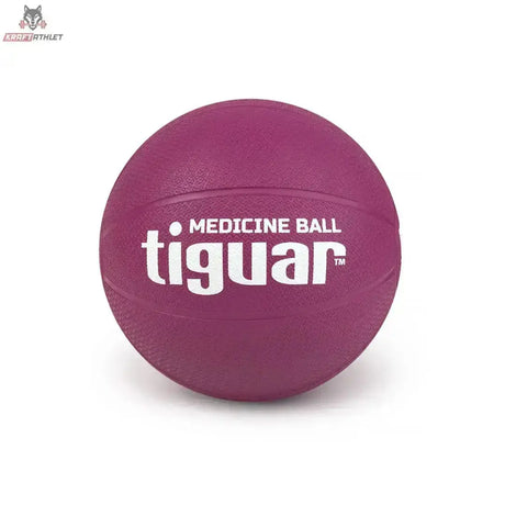 tiguar Medizinball 2 kg Marine Gummi-Medizinball, Variante 1 kg in Beere, Frontansicht