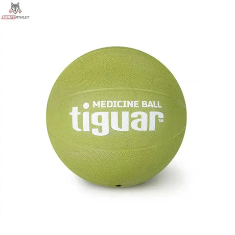 tiguar Medizinball 2 kg Marine Gummi-Medizinball, Variante 3 kg in Limettengrün, Frontansicht