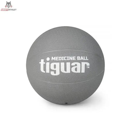 tiguar Medizinball 2 kg Marine Gummi-Medizinball, Variante 4 kg in Grau, Frontansicht