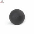 tiguar MFR Ball Massageball hart in Schwarz mit geprägtem Logo, Frontansicht auf weißem Hintergrund