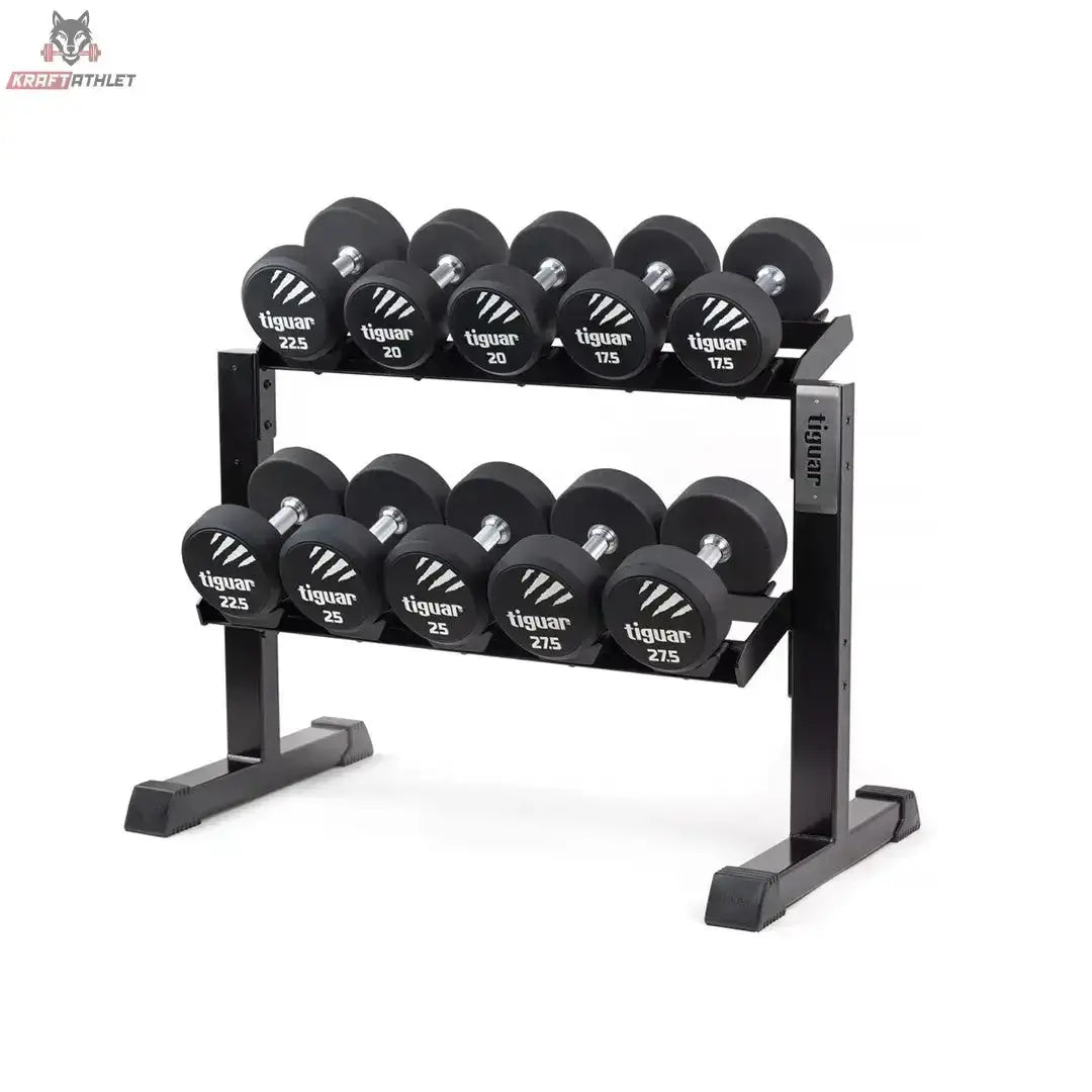 tiguar modular rack for dumbbells with caps