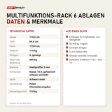 Technische Daten und Merkmale von tiguar Multifunktions-Rack 6 Ablagen als Tabelle