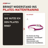 Frage und Antwort zu tiguar Pilates Ring BOX Lila Magic Circle: Wie nutze ich den Pilates Ring?