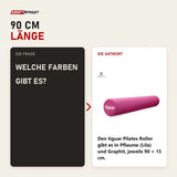 Frage und Antwort zu tiguar Pilates Roller 90 cm Lila: Welche Farben gibt es?