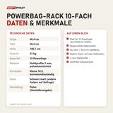 Technische Daten und Merkmale von tiguar Powerbag-Rack 10-fach als Tabelle