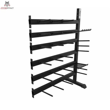 tiguar Powergym-Rack Modul 22/24 in Schrägansicht von rechts mit seitlichen Haken