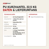 Technische Daten und Lieferumfang von tiguar PU Kurzhantel 22,5 kg als Tabelle