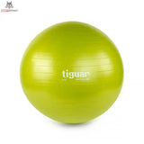 tiguar Safety Plus Ball 65 cm Lila Gymnastikball, Farbvariante Limettengrün in der Frontansicht