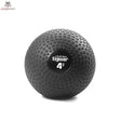 tiguar Slam Ball 15 kg für Bodenwürfe in der Variante 4 kg, schwarzer Ball mit Noppenstruktur in Frontansicht