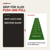 Frage und Antwort zu tiguar Sprint Track 4RACE 15 × 1 m Grün Kunstrasenbahn: Geht auch eine breitere Bahn?