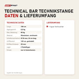 Technische Daten und Lieferumfang von tiguar Technical Bar Technikstange als Tabelle
