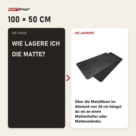 Frage und Antwort zu tiguar Workout-Matte Schwarz: Wie lagere ich die Matte?