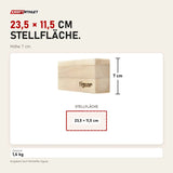 Maßbild tiguar Yoga Block Holz: Stellfläche 23,5 × 11,5 cm, Höhe 7 cm