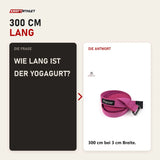 Frage und Antwort zu tiguar Yogagurt Lila: Wie lang ist der Yogagurt?