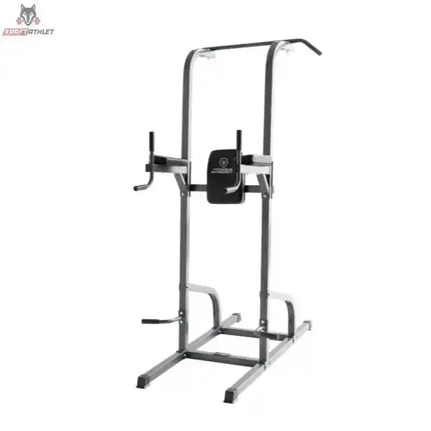 Titanium Strength 115PM Klimmzugstation Deluxe in Schrägansicht mit Standfüßen und Griffen