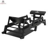 Titanium Strength 120HT Hip Thrust Bank, Schrägansicht von hinten mit gepolsterter Hüftauflage
