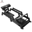 Titanium Strength 120HT Hip Thrust Bank, Schrägansicht von vorne mit Rückenpolster und Beckengurt-Halterung