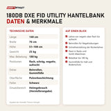 Technische Daten und Merkmale von Titanium Strength 180DB Dxe FID Utility Hantelbank als Tabelle