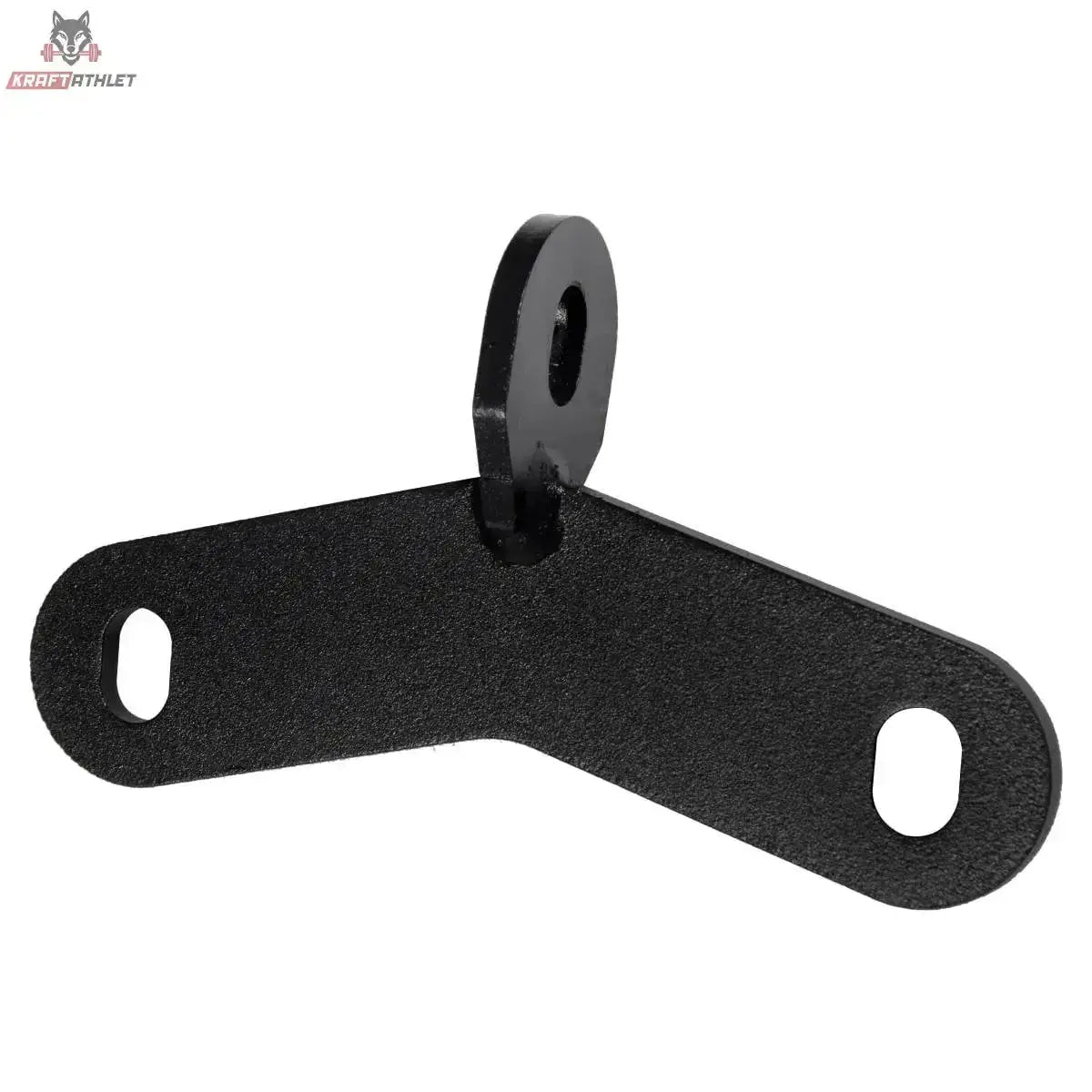 Titanium Strength 2A1C Kabeladapter als zweite Aufnahme, Detail der mittigen Öse und der seitlichen Langlöcher
