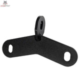 Titanium Strength 2A1C Kabeladapter als zweite Aufnahme, Detail der mittigen Öse und der seitlichen Langlöcher