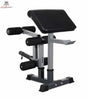 Titanium Strength 330A Leg Developer und Scott-Pult für die 330BM in Schrägansicht von vorn links