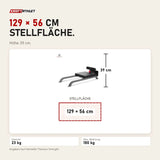 Maßbild Titanium Strength 60FGH Floor GHD: Stellfläche 129 × 56 cm, Höhe 39 cm