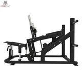 Titanium Strength Advanced Hip Thrust Elite Series in Seitenansicht von links mit Rückenpolster und Hebel