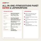Technische Daten und Lieferumfang von Titanium Strength All-in-One-Fitnessstudio Paket als Tabelle