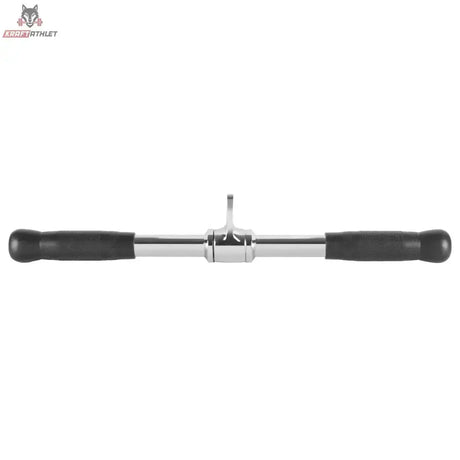 Titanium Strength B02 Gerade Stange 50 cm mit Drehgelenk und schwarzen Griffen, Frontansicht auf weißem Grund