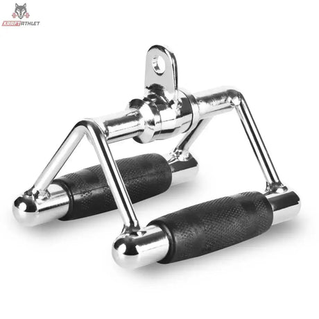Titanium Strength B04 Revolving Seated Row / Chinning Bar, verchromter Parallelgriff, Schrägansicht