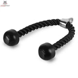 Titanium Strength B05 Triceps Press Down Rope, liegendes Seil mit Endkugeln und Öse, Schrägansicht