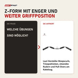Frage und Antwort zu Titanium Strength B06 Bizeps/Trizeps-Griff: Welche Übungen sind möglich?