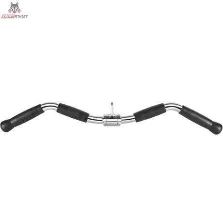 Titanium Strength B06 Bizeps/Trizeps-Griff, Frontansicht der gebogenen Stange mit Schaumstoffgriffen
