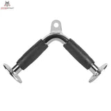 Titanium Strength B08 Trizepsgriff eng in V-Form mit gummierten Griffen, Frontansicht