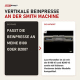 Frage und Antwort zu Titanium Strength B100 / B200 Vertikale Beinpresse: Passt die Beinpresse an meine B100 oder B200?
